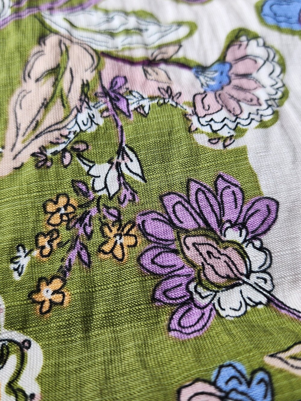 Monteau Los Angeles Women's Maxi Dress Floral Print Green Rayon Nylon Sz S - Picture 9 of 16